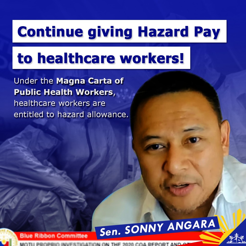 angara-to-doh-provide-health-workers-with-hazard-allowance-as-mandated