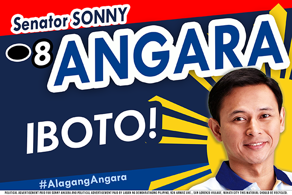 3ft x 2ft ibalik Senator Sonny Angara
