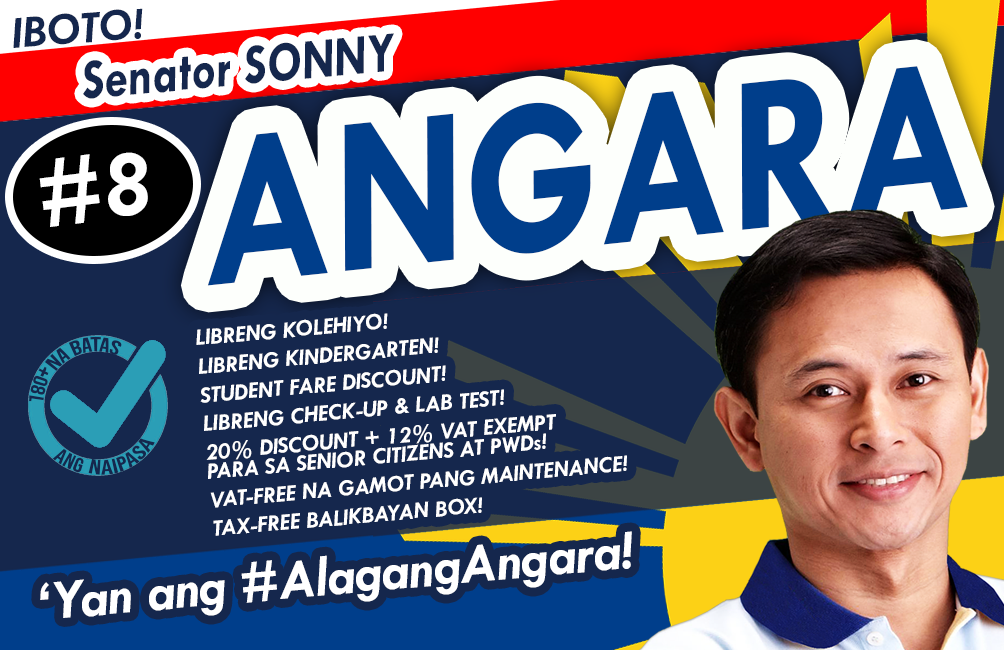 Wallet Calendar (Front) Senator Sonny Angara