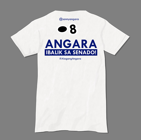 T-shirt Back Senator Sonny Angara