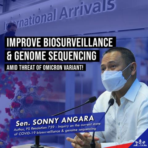 Threat of Omicron highlights need to improve biosurveillance and genome sequencing capabilities—Angara